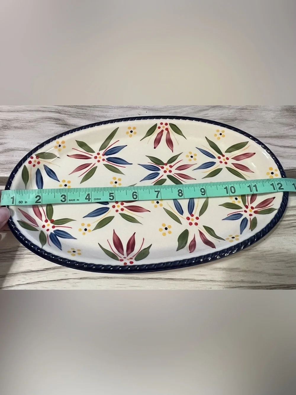 Temp-Tations by Tara Old World Confetti Oval Serving Platters Set of 2